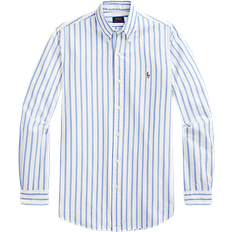 Polo Ralph Lauren Custom Fit Striped Oxford Shirt - Blue/White