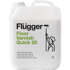 Flügger Træbeskyttelse Maling Flügger Floor Varnish Quick 20 Træbeskyttelse White 5L