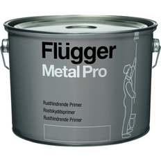 Flügger Utomhusfärger Målarfärg Flügger Metal Pro Metallfärg White 3L