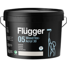 Flügger Utomhusfärger Målarfärg Flügger 05 Wood Tex Träfärg Black 3L