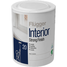 Flügger Målarfärg Flügger Interior Strong Finish 20 Träfärg White 0.75L