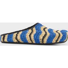 Marni Udetøfler Marni x No Vacancy Inn raffia-effect slippers multicoloured