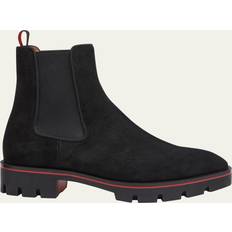 Christian Louboutin Herre Sko Christian Louboutin Alpinosol Suede Chelsea Boots - Black