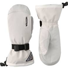 White - Women Mittens Hestra Men's Powder Gauntlet Snow Mittens Off White