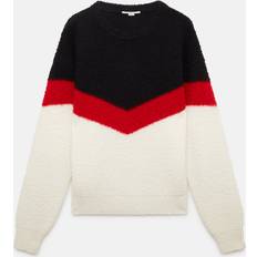 Multifärgade Tröjor Stella McCartney Chevron Stripe Cape Jumper, Woman, Multicolour