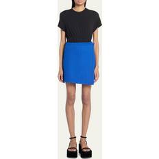 Proenza Schouler Cotton wrap skirt blue