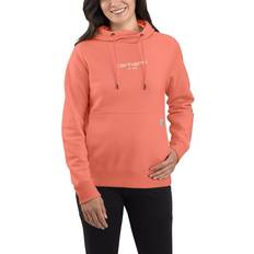 Carhartt womens hoodie Carhartt Women's Force Relaxed Fit Lightweight Graphic Hoodie Apricot Cider