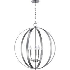 Chrome Ceiling Lamps Maxim Lighting Bands Sphere Pendant Lamp 24"