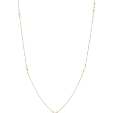 Ani Jewels Thin Necklace - Gold/Pearls