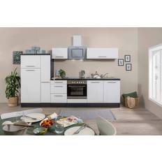 Kitchen appliances Respekta kitchen unit with appliances 300 cm white/gray