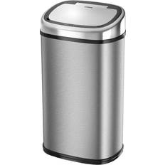 Recycle Bins Waste Disposal Tower Stainless Steel Square Sensor Bin