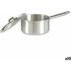 Oui Autres Casseroles à Sauce Kinvara 10 Unités de Casserole Avec Couvercle Ø 14 cm Argenté Aluminium 1 L