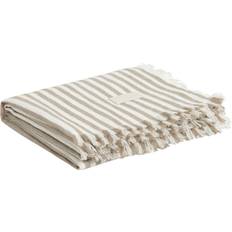 Gant cold beige Gant Home Light Plaid Tæppe Beige (180x130cm)