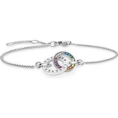 Thomas Sabo Intertwined Rainbow Bracelet, Silver, Women