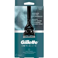Gillette Intimate Rasoir Pour Homme, Rasoir Pour La Zone Intime Pour Homme, Doux Et Facile A Utiliser, Pour Poils De La Zone Intime, 1 Manche De Rasoir, 2 Recharges De Lames De Rasoir