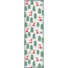 Ekelund Linneväveri Tomtesprång runner Tablecloth White, Green