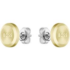 HUGO BOSS Earrings HUGO BOSS Yann Ladies' Gold Tone Steel Stud Earrings