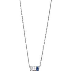Emporio Armani Women's Silver Cubic Zirconia Necklace, 35cm