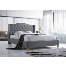 Lit Double Aspen Pour Matelas 160 x 200 cm - Gris