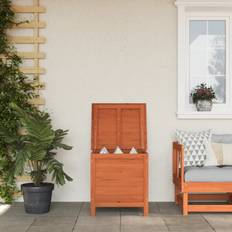 Holz Polsteraufbewahrung & Möbelschutz vidaXL brown, Garden Storage Box Trunk