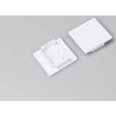 Topmet Elartikler Topmet Endestykker til LINEA20 Hvid 20 stk