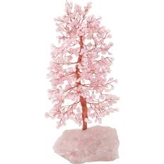 Pink Table Clocks William Widdop Gemstone Tree Rose Quartz Love Table Clock