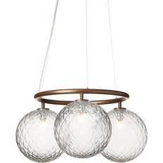 Nuura Miira 3 Circular Lampadario Dark Bronze/Optic Clear Lampada a Sospensione