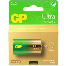 Lr20 1.5v GP Batteries Ultra Alkaline Size D, 13AU/LR20, 1.5V, 2-pack