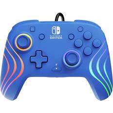 Controladores de juego PDP Switch Afterglow Wave RGB Wired Controller - Blue