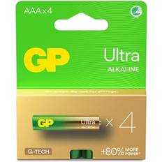 GP Batteries Ultra Alkaline AAA-batterij 24AU/LR03 (4-pack)