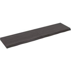 Wood Wall Shelves vidaXL Dark Grey 160 x 40 x 6 cm Wall Shelf