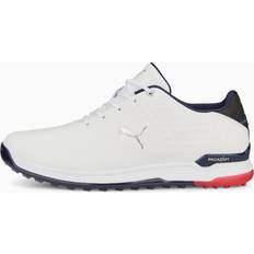 Puma PROADAPT ALPHACAT Leder Herren Golfschuhe, Weiß/Blau/Rot, Größe: 42, Schuhe