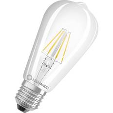 LEDVANCE Classic E27 Pear Filament Clear 4W 470lm 827 Extra Warm White Replaces 40W