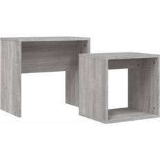 VidaXL Settbord vidaXL grey sonoma Coffee Set Nesting Table 2pcs