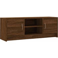 Bois Meubles TV vidaXL Engineered Wood Brown Oak Meuble TV 102x37.5cm