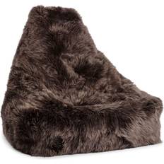 Poltrone sacco Natures Collection Long Wool Sheepskin Bean Bag Chair, Walnut Poltrona sacco