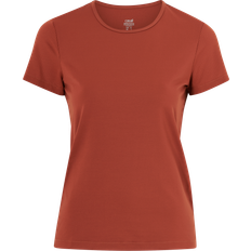 Casall Essential Mesh Detail Tee Burnt Sienna Red