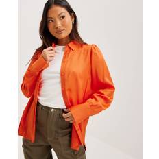 Dame - Orange Skjorter Selected Femme SLFAlfa LS Shirt Skjorte Orangeaid