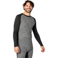 Merino wool Bula Geo Merino Wool Crew Dgrey