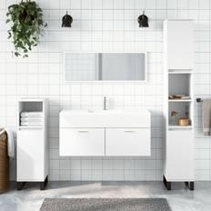 Mobiliers de Salle de Bain vidaXL Armoire De Salle De Bain Avec Miroir