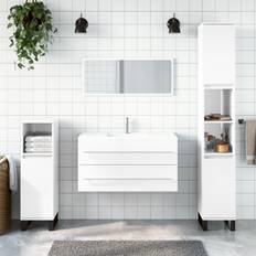 Mobiliers de Salle de Bain vidaXL Armoire De Bain Avec Miroir 833883