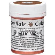 Chokoladefarve Sugarflair Chokoladefarve Metallic Bronze 35g, E171 Kagedekoration