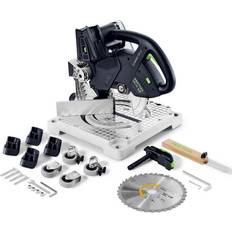 Festool Batterij Afkortzagen Festool SYMC70 EB Basic Twin 18v 216mm Symmetric Cordless Compound Mit