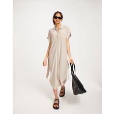 Napit Mekot Object Sanne Adil Shirt Dress - Beige