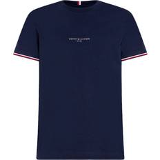 Tommy Hilfiger Slim Fit T-shirt Met Signature-rand - Grijs