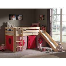 Loft Beds Vipack Spielbett Pino "Pink Flower", Ausf. Kiefer massiv