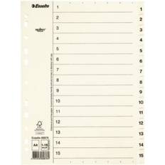 Kontorartikler Esselte Register Servo A4 1-15 Set of 10