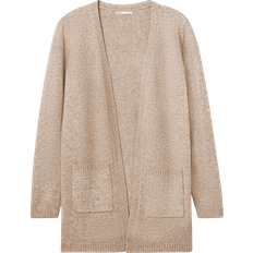 98/104 - Lange ærmer Trøjer Kids Only Girl's Open Knitted Cardigan - Beige