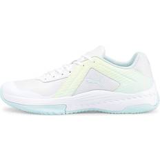 Puma Damen Trainingsschuhe Puma Unisex Varion Indoor-Sportschuh, White-Nitro Blue-Fizzy Light