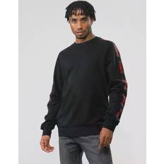 HUGO BOSS XS Jumpers HUGO BOSS Tape Sweatshirt Black